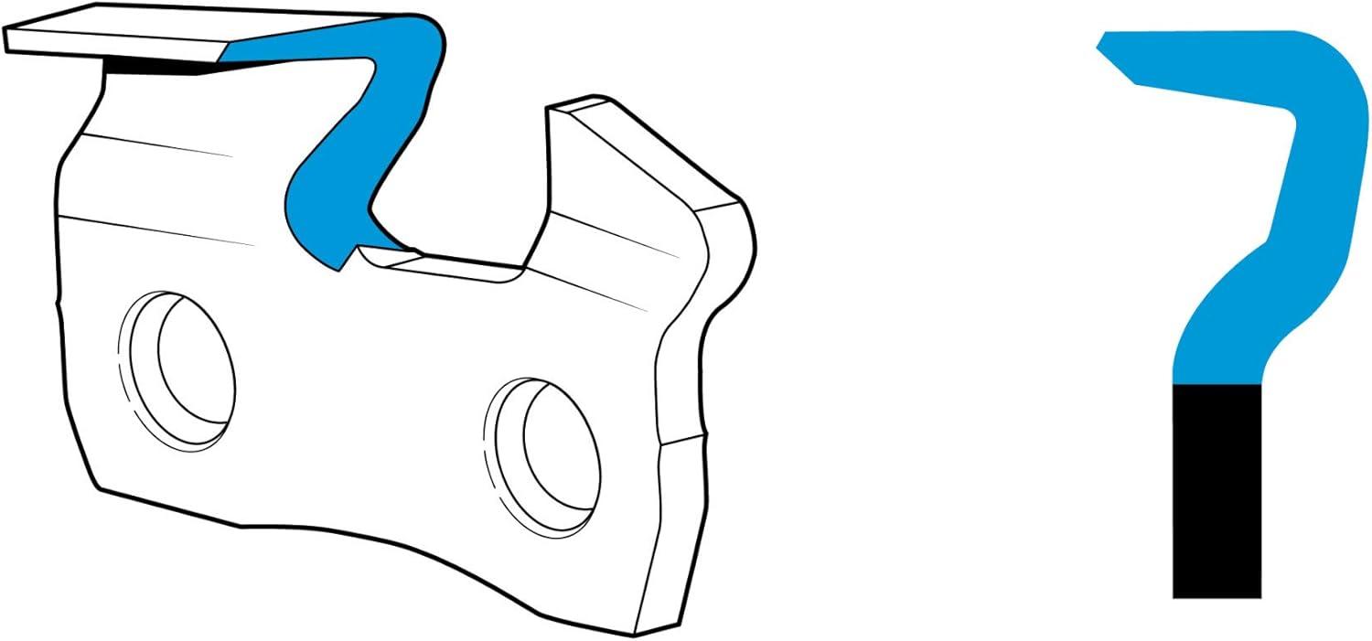 imageOregon Chainsaw Chains T62 38quot Low Profile Pitch 050quot 13 mm Gauge VXL Semi Chisel Replacement Chainsaw Chains for 18Inch Bar 62 Drive Links fits Husqvarna Craftsman T62X3 Gray 3Pack1Pack