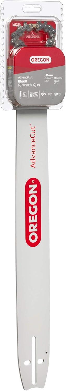 imageOregon Chainsaw Guide Bar ampamp Chain Combo AdvanceCut Replacement for Saw Chains with Low Kickback Chain Bar Length 20quot 50cm 38quot Pitch 0050quot Gauge 70 Drive Links 27850chainsaw chain