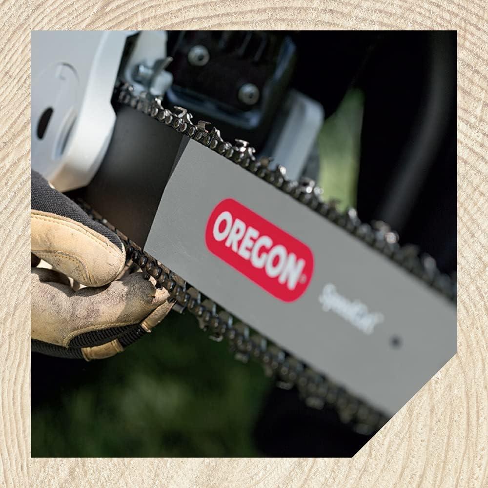 imageOregon S56 AdvanceCut Chainsaw Chain for 16Inch Bar 56 Drive Links Lowkickback chain fits Makita Echo Husqvarna Wen and more Grey1 Pack