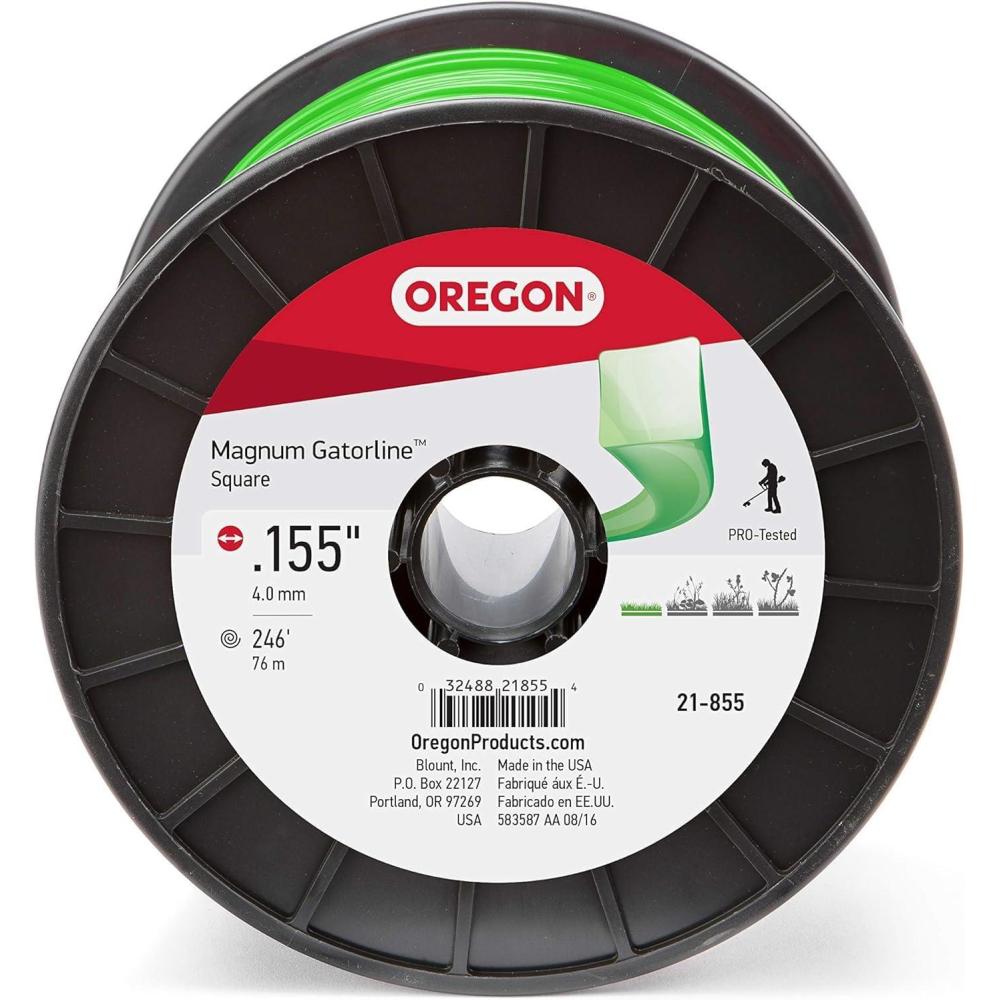 imageOregon 19034 Gatorline Square Trimmer Line 155Inch Precut Green3 lbs