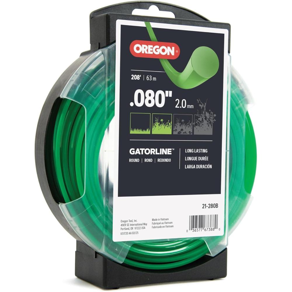 imageOregon 21280 Gatorline Round Trimmer Line 08Inch by 208Foot Weed Wacker String208 Round