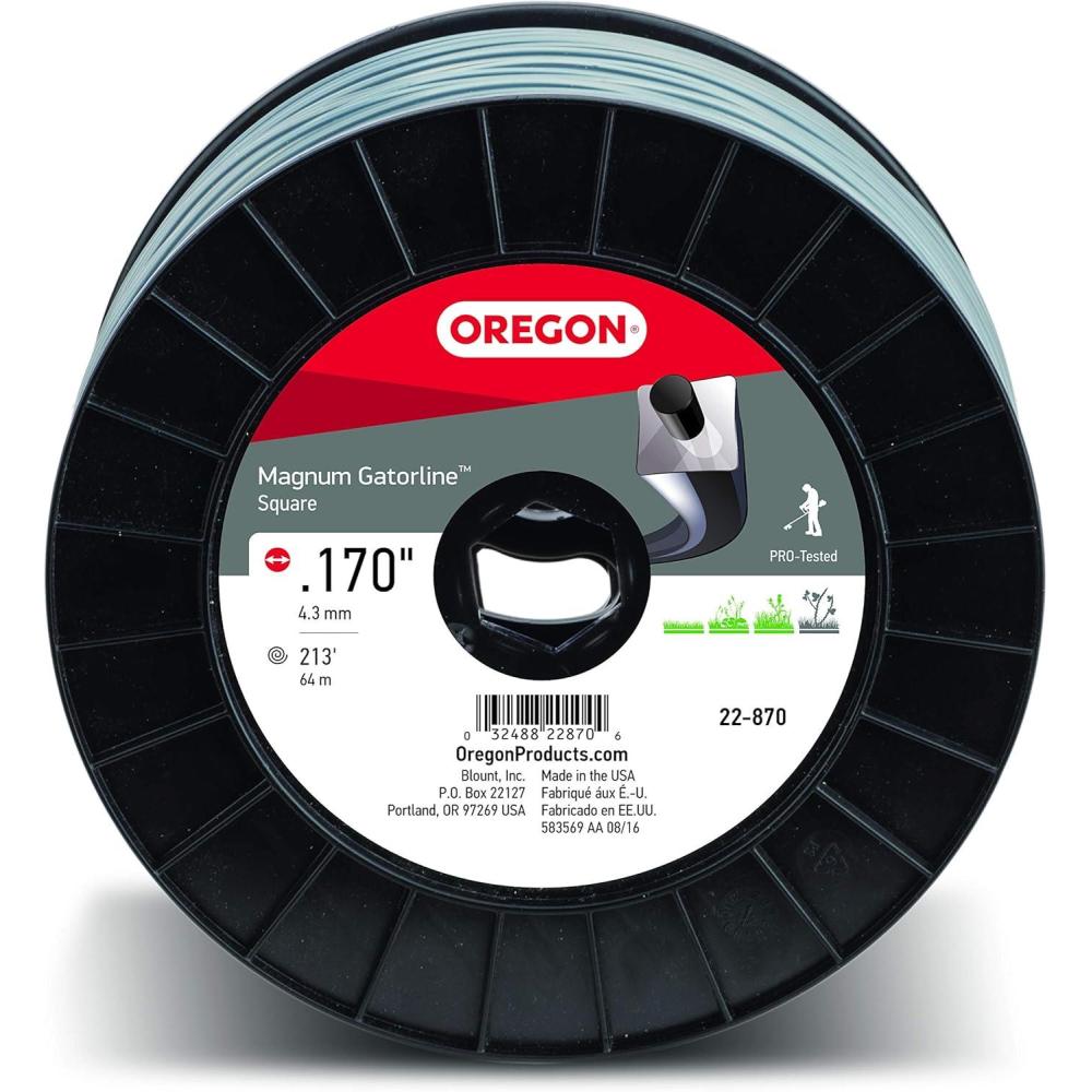 imageOregon 22470 Magnum Gatorline Square Trimmer Line 17Inch by 71Foot Gray3 lb