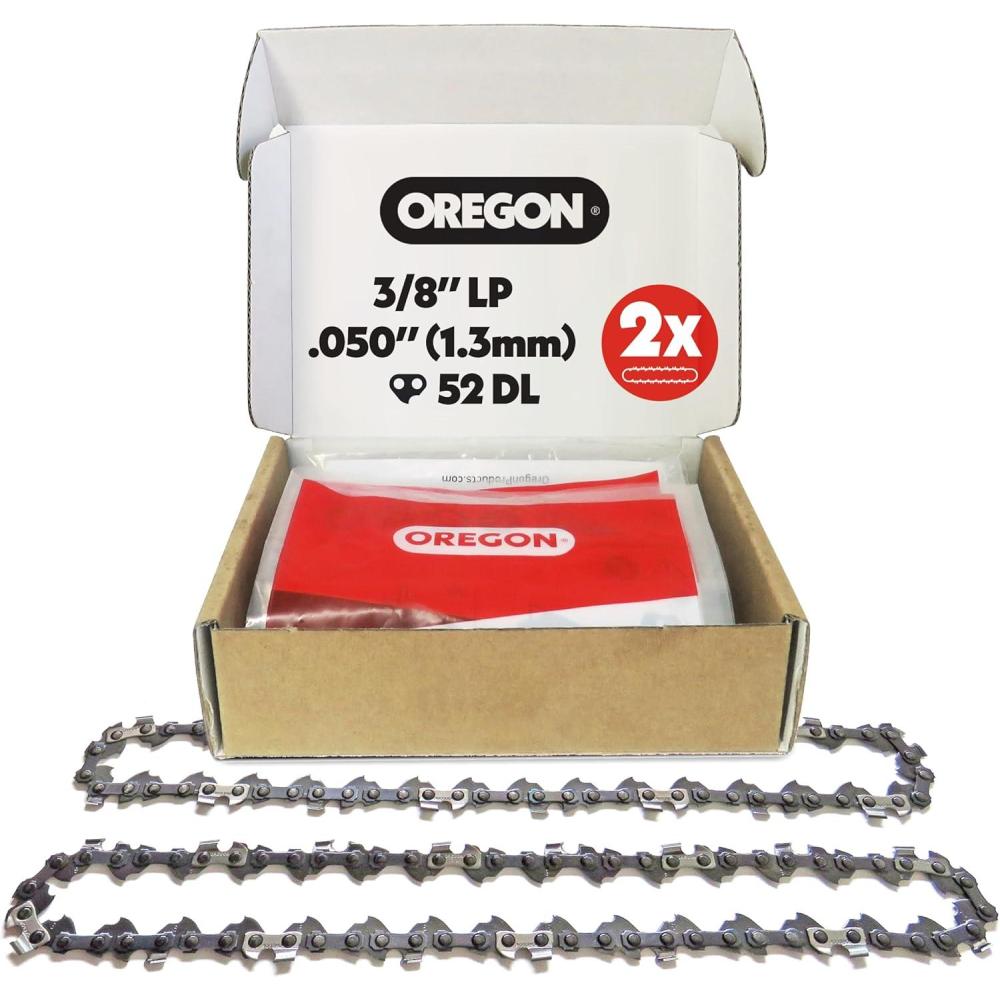 imageOregon 3Pack Pole Saw Chain 38quot LP Pitch 043quot 11 mm Gauge for 8quot 20cm Bar 33 Drive Links Lowkickback Replacement Saw Chain Replaces Stihl ampamp Husqvarna Fits Greenworks Ryobi and more2Pack 38 LP 050 52 DL
