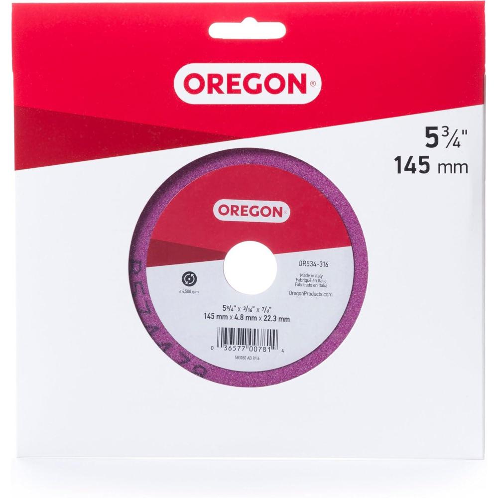 imageOregon Aluminum Oxide Fine Vitrified Grinding Wheel 534quot x 316quot for Bench Grinder