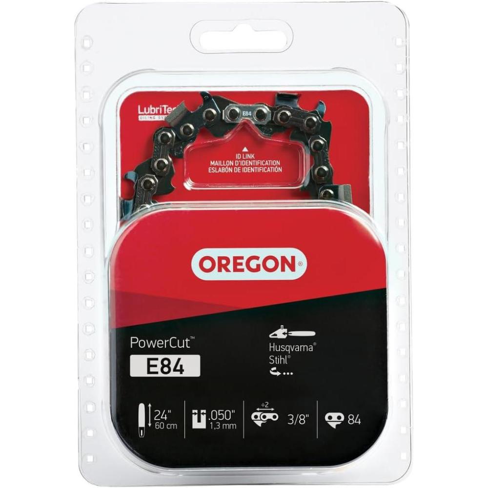 imageOregon E84 Full Chisel Professional Chainsaw Chain for 24quot Bar 84 Drive Links 050quot Gauge 38quot Pitch 72EXL Fits Husqvarna StihlLPX PowerCut Chain Original