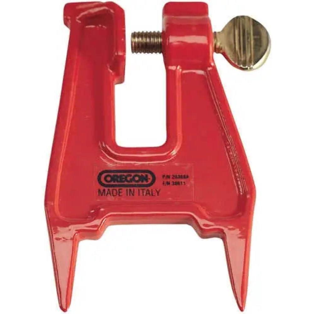 imageOregon Filing Vise Pocket Stump Vise for Filing Chainsaw Chains Provides Secure Filing Setup on any Tree Stump 26368ARed1 Pack