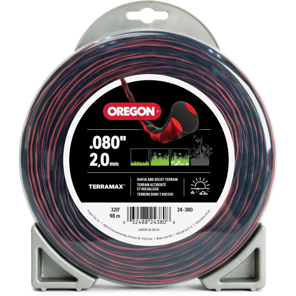 imageOregon TerraMax 080quot Diameter String Trimmer Line 1lb Donut 24380080 1lb