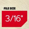 Oregon 25892 7/32-Inch Chainsaw File Guide with File Gray(3/16″)