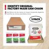 Oregon 3-Pack Pole Saw Chain 3/8″ LP Pitch, .043″ (1.1 mm) Gauge for 8″ (20cm) Bar, 33 Drive Links – Low-kickback Replacement Saw Chain, Replaces Stihl & Husqvarna, Fits Greenworks, Ryobi and more(3-Pack 3/8″ LP .043″ 55 DL)