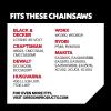Oregon R45 AdvanceCut Chainsaw Chain for 12-Inch Bar, 45 Drive Links, low-kickback chain fits Dewalt, Craftsman, Makita and more(R45 Chainsaw Chain)