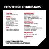 Oregon R56 AdvanceCut Chainsaw Chain for 16-Inch Bar -56 Drive Links – low-kickback chain fits Greenworks, Makita, EGO, DeWalt and more(R56 Chainsaw Chain)