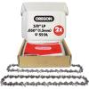 Oregon 3-Pack Pole Saw Chain 3/8″ LP Pitch, .043″ (1.1 mm) Gauge for 8″ (20cm) Bar, 33 Drive Links – Low-kickback Replacement Saw Chain, Replaces Stihl & Husqvarna, Fits Greenworks, Ryobi and more(2-Pack 3/8″ LP .050″ 52 DL)