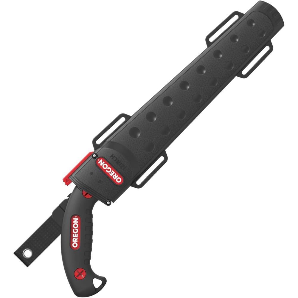 imageOregon 12 Straight Premium Japanese HighCarbon Steel Hand Saw Rust Proof ForestryPruningCutting Tool Curved Blade with Scabbard Safety Sheath 60013812 Hand Saw