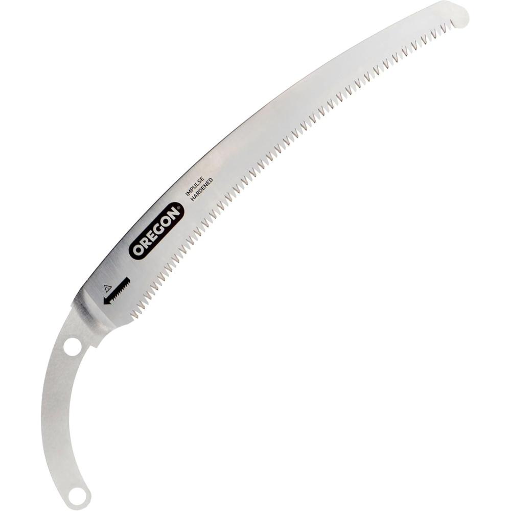 imageOregon 12 Straight Premium Japanese HighCarbon Steel Hand Saw Rust Proof ForestryPruningCutting Tool Curved Blade with Scabbard Safety Sheath 60013813 Replacement Blade