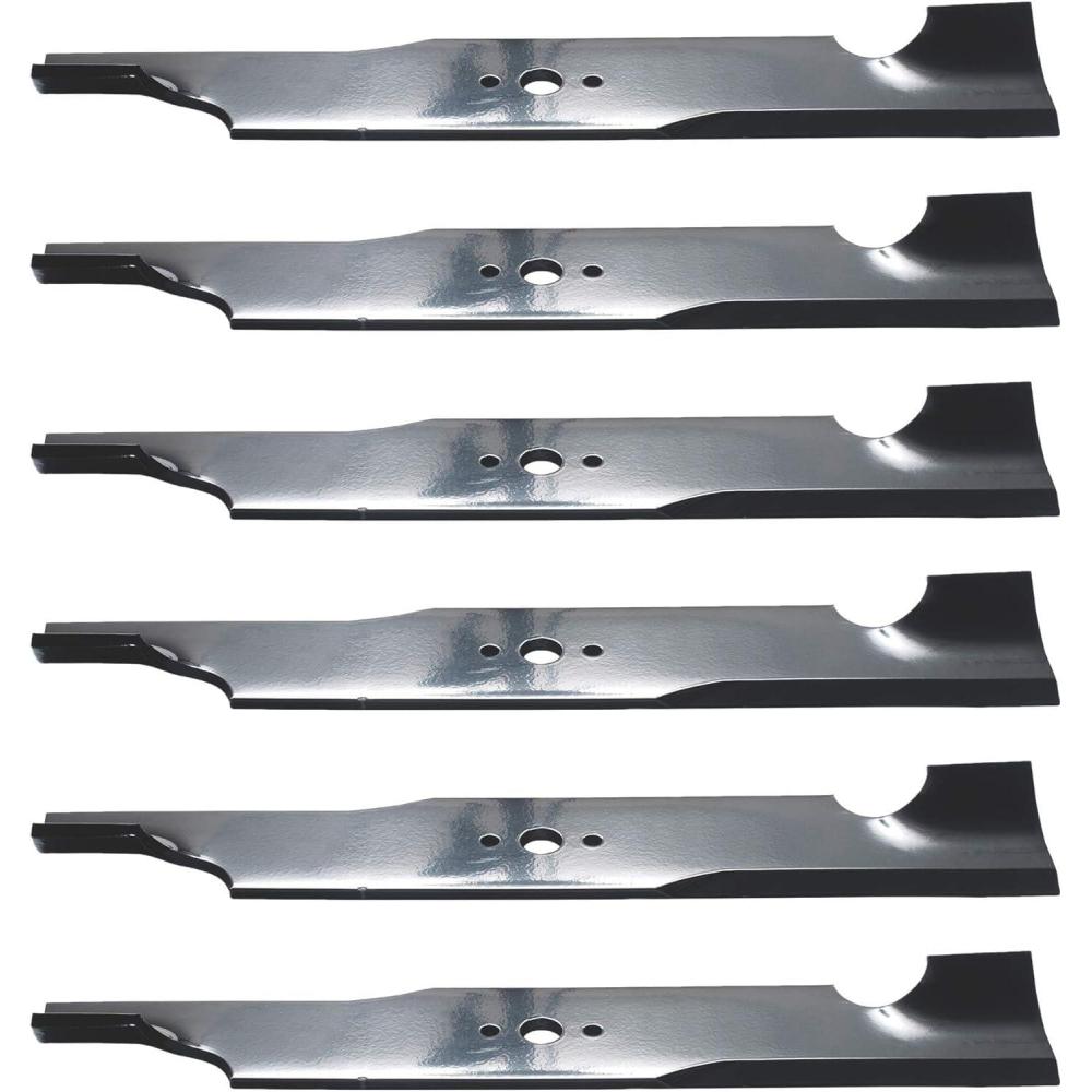 imageOregon Mower Blade 6Pack Mulching Lawn Mower Replacement Blades 1614quot 930056 Black6 Pack