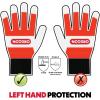 Oregon Chainsaw Left-Hand Protection Leather Gloves – Medium (size 9) (91305M)(Size 10 (Pack of 1))