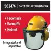 Oregon Chainsaw Safety Protective Helmet with Visor Combo Set, Yellow(New version)
