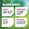 Oregon Mower Blade 6-Pack, Gator G3 Lawn Mower Replacement Blades, 24-1/2″ (96-372-6)(6 Pack)