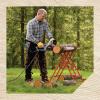 Oregon Steel Log Saw Horse, Foldable & Adjustable Sawbuck, 10 Inch Log Capacity, Folding Wood Cutting Stand, for Logging, Splitting & Firewood (584145)(Saw)