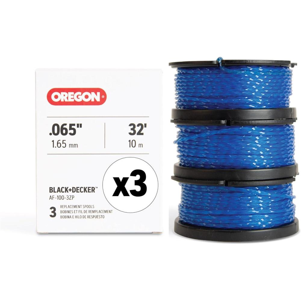 imageOregon PreFilled Trimmer Spool Lines for Ryobi Guaranteed Fit for AC80RL5 Fits Ryobi One 13 inch Trimmers 18V 24V 40V Fitted with Oregon Gatorline Square Twist Spool 0080inch 5PackFor Black  Decker AF100 Craftsman CMZST0803