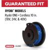 Oregon Pre-Filled Trimmer Spool Lines for Ryobi, Guaranteed Fit for AC80RL5, Fits Ryobi One+ 13 inch Trimmers (18V, 24V, 40V), Fitted with Oregon Gatorline Square Twist Spool, 0.080inch, 5-Pack(For: Ryobi AC14RL3A)