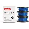 Oregon Pre-Filled Trimmer Spool Lines for Ryobi, Guaranteed Fit for AC80RL5, Fits Ryobi One+ 13 inch Trimmers (18V, 24V, 40V), Fitted with Oregon Gatorline Square Twist Spool, 0.080inch, 5-Pack(For: Ryobi AC14RL3A)