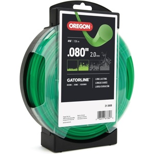 Oregon 0.080 in. Gatorline Round Weed Wacker/String Trimmer Line, 1 lb. (416 ft.) Bulk Donut, Fits Stihl, DeWalt, Ryobi and Greenworks 21-380B(416′ Round)